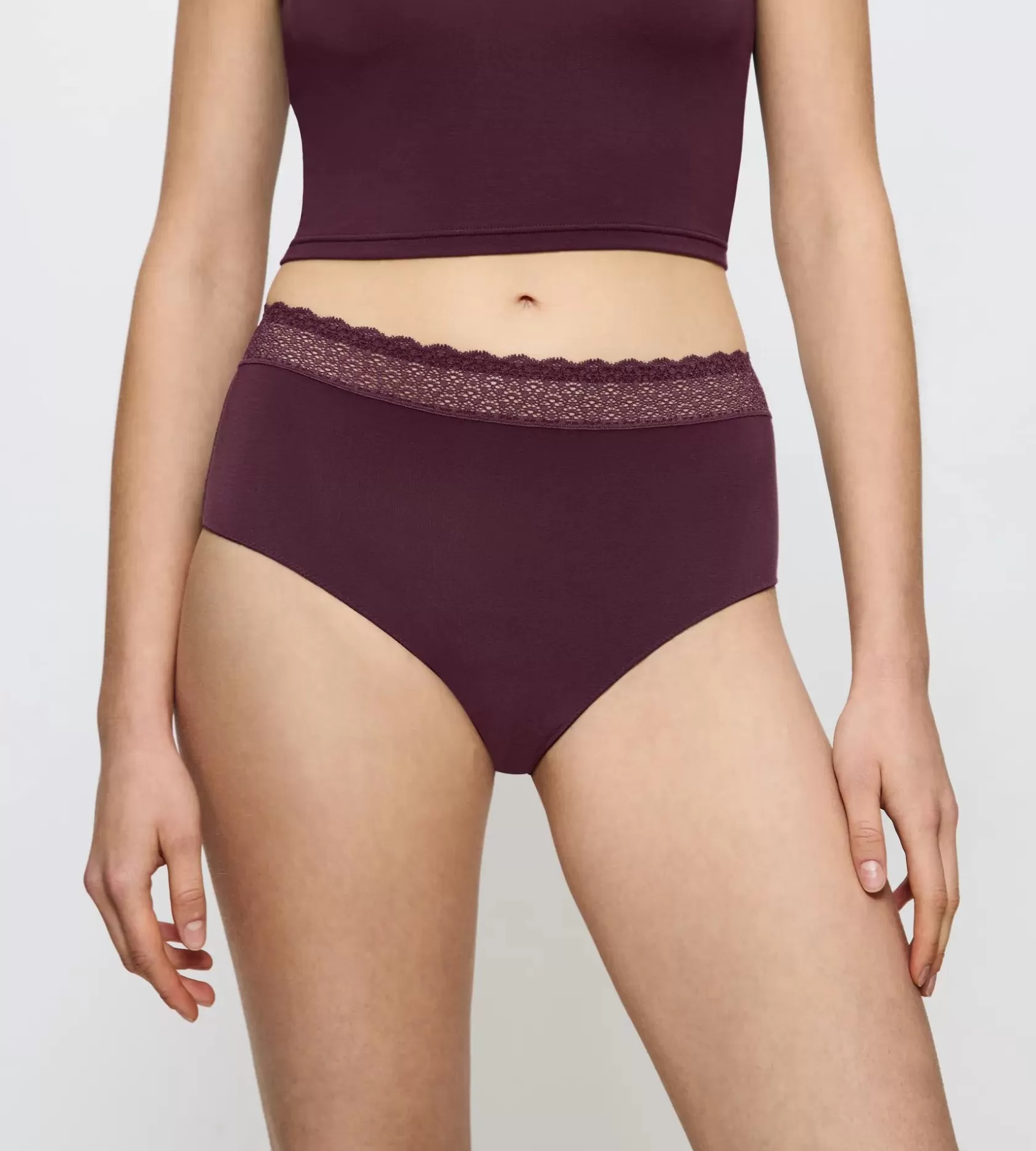 Triumph FEEL OF MODAL Burgundy Flash Sale