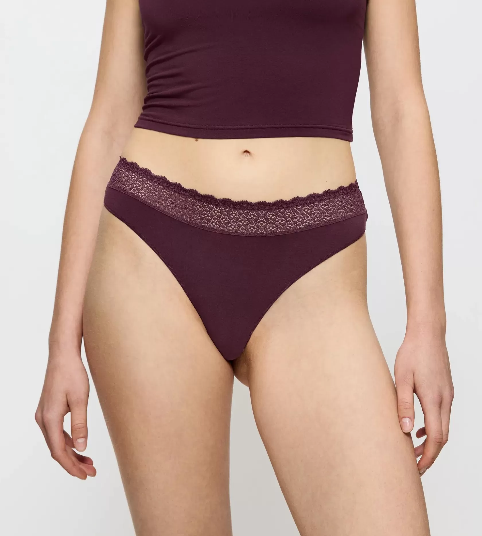 Triumph FEEL OF MODAL Burgundy Hot